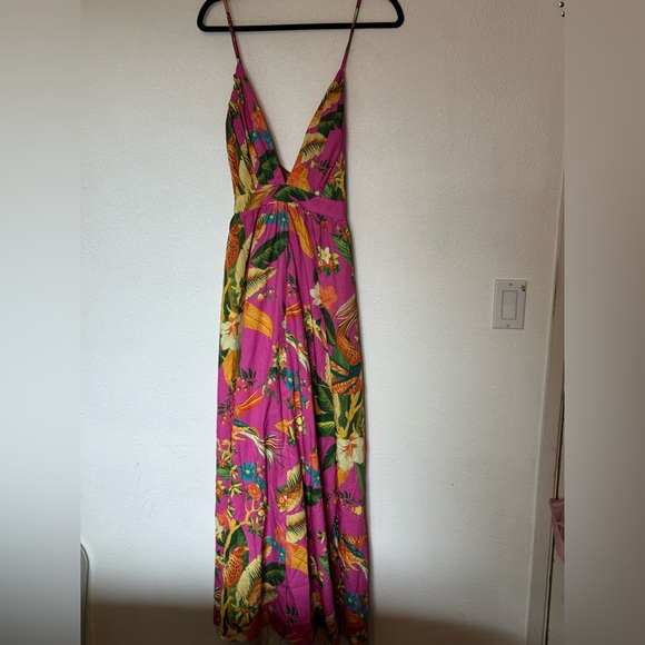 SHEIN NWT Vibrant Floral Maxi Dress 1x - Picture 1 of 5